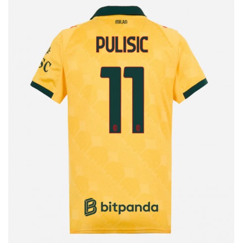 Dres AC Milan Christian Pulisic #11 Rezervni za Žensko 2025-26 Kratak Rukav